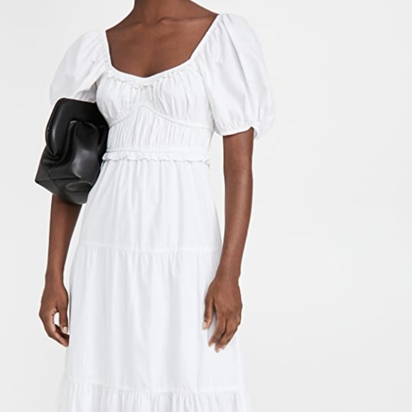 Anthropologie RAHI Poplin Tiered Midi Dress - Picture 2 of 9